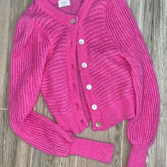 Aritzia Wilfred Alessia Cardigan (Pink, XXS) - Picture 4 of 6